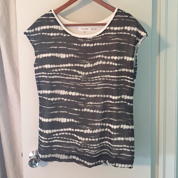 Calvin Klein cap sleeve top
