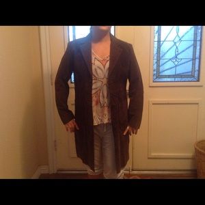 Blucid  Brown Suede Coat