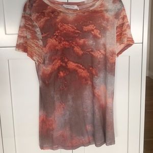 Isabel marant etoile printed linen jersey t-shirt