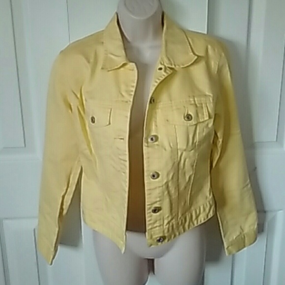 Gap Yellow Button Up Jacket EUC - Picture 3 of 4