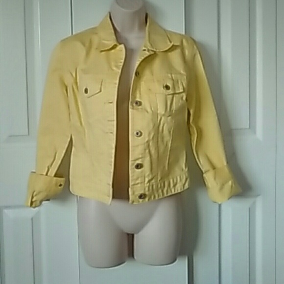 Gap Yellow Button Up Jacket EUC - Picture 4 of 4