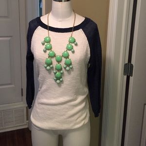 J Crew linen sweater