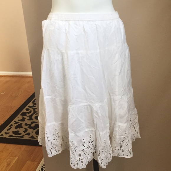 NWT White Old Navy Peasant Skirt