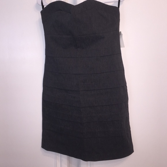 Dark office gray dress - Picture 1 of 4