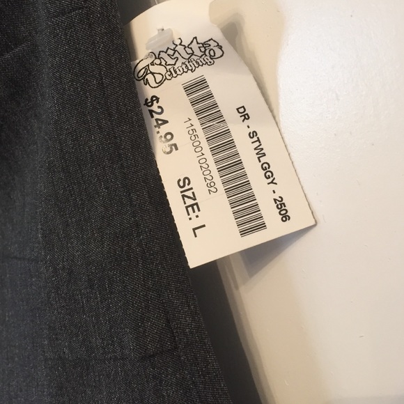 Dark office gray dress - Picture 3 of 4