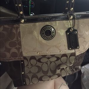 Coach purse w/cheetah design