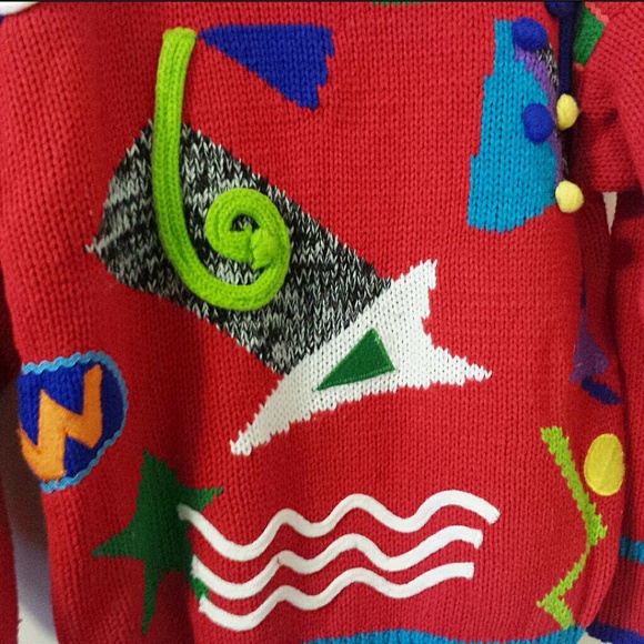 80s Abstract Sweater - Picture 2 of 3