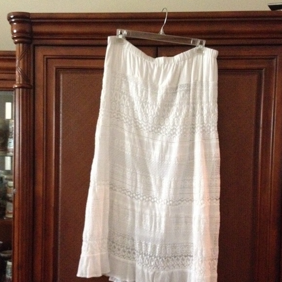 White skirt