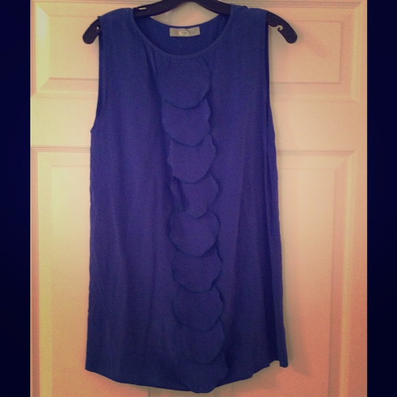 Geren Ford blue 100% silk shift dress