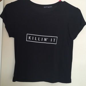 "killin it" Brandy Melville Croptop