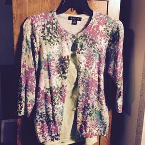 Pastel print sweater