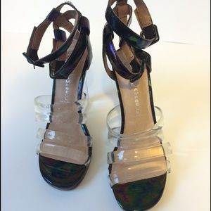 Jeffrey Campbell Blowout Clear Black iridescent