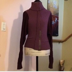 Free People Sweater Jacket Purple
