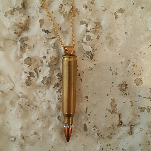 Hand made bullet necklsce