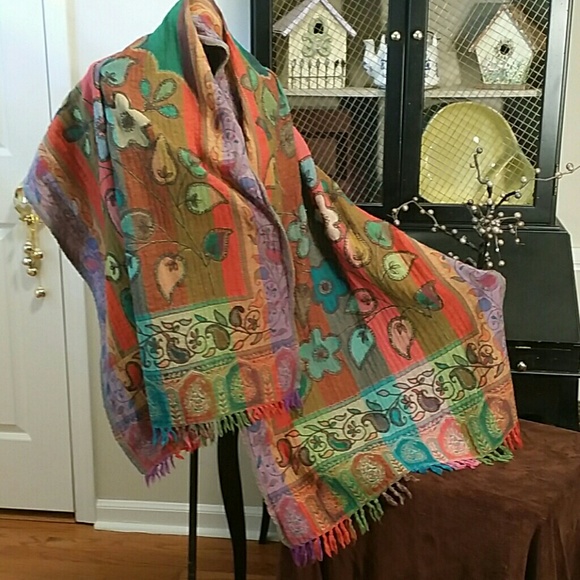 REDUCED! Large multi-color scarf/shawl