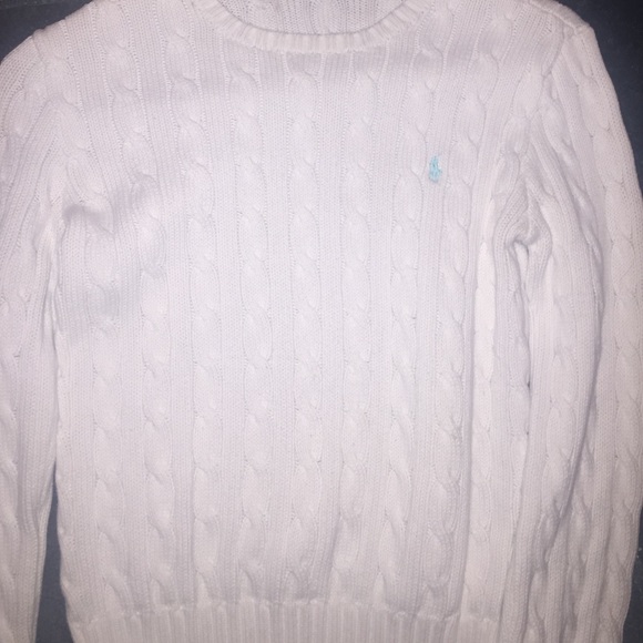 white Ralph Lauren Polo sweater - Picture 1 of 2