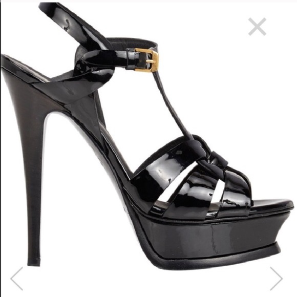 TRADED! W/ Rhea!! ..YSL 895$ Tribute Sandals 39 - Picture 2 of 4