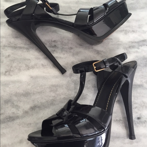 TRADED! W/ Rhea!! ..YSL 895$ Tribute Sandals 39 - Picture 3 of 4