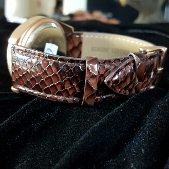 Gold Watch Leather Python Band - Picture 3 of 3