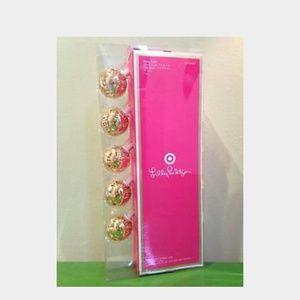 Lilly Pulitzer Gold Globe Lights