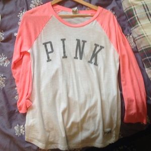 PINK VS Baseball Tee Long Sleeve