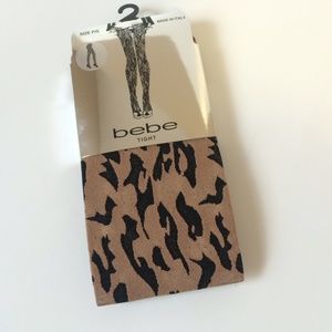 Bebe opaque leopard tights.