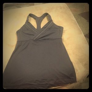 Dark gray Lululemon tank