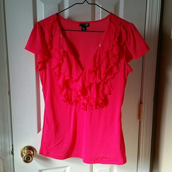 Coral dress top