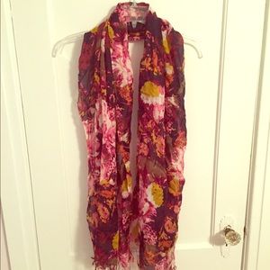 Fall floral scarf