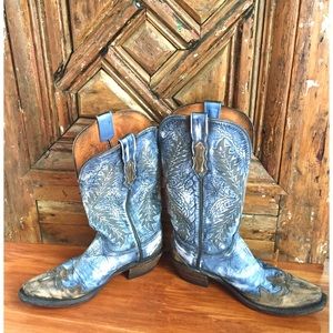 🌟Lucchese 100% Leather🌟Women's Cowboy Boot SZ 7