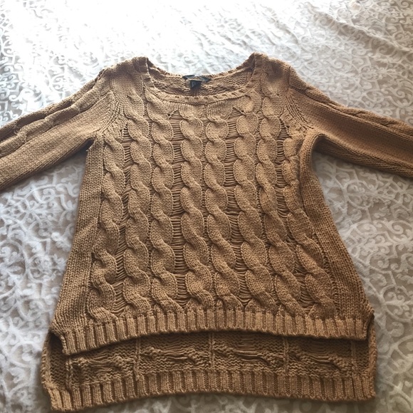 H&M brown woven sweater
