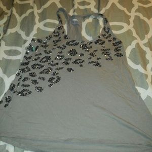 Blingy cheetah print tank size med