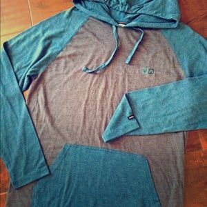 RVCA Hooded Long Sleeve Tee
