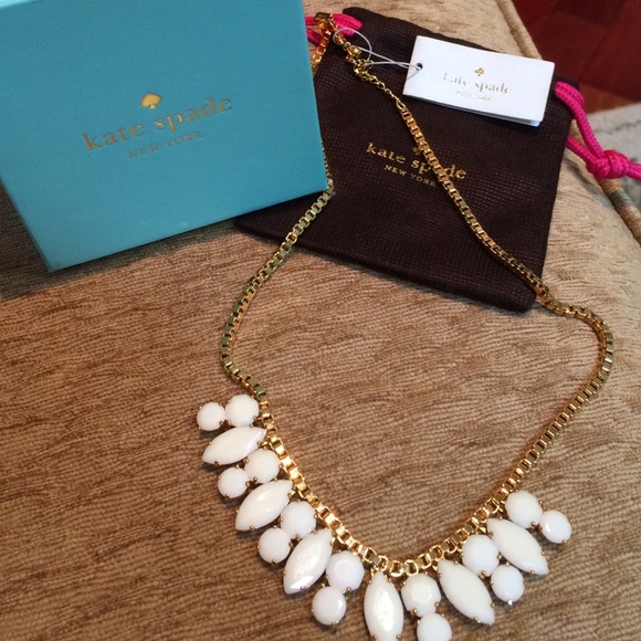 kate spade Jewelry - Kate Spade White Marquee Necklace