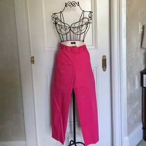 J.Crew Deep Pink City Fit Pants (stretch)