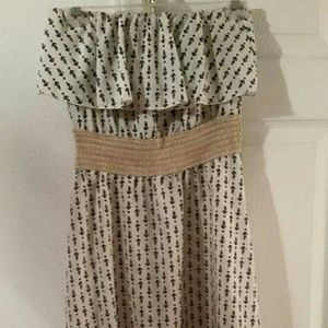 Anchor strapless dress