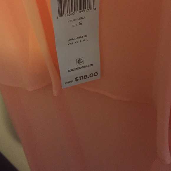 Peach chiffon dress - Picture 3 of 4