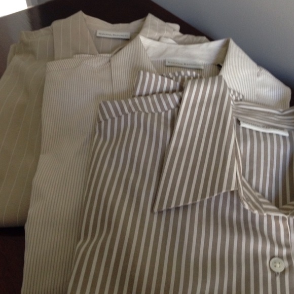 Banana Republic blouses - 3 stripe patterns