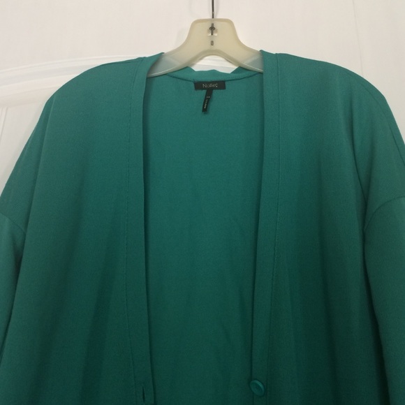 Green button up cardigan - Picture 3 of 3
