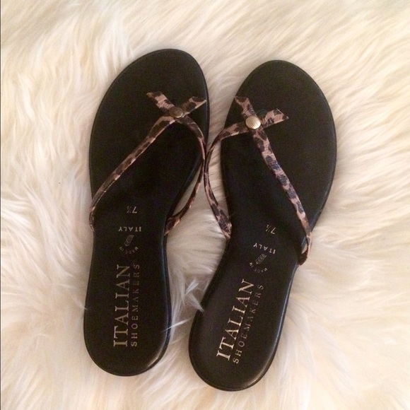 'Italian Shoemakers' Cheetah Print Sandals