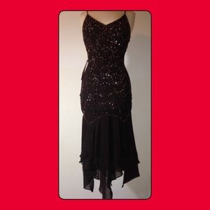 Bicici Dark Brown Sequined Party Dress...SZ SMALL