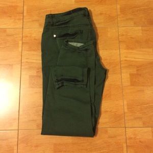Tinseltown Green Wash Straight Cut Jeans