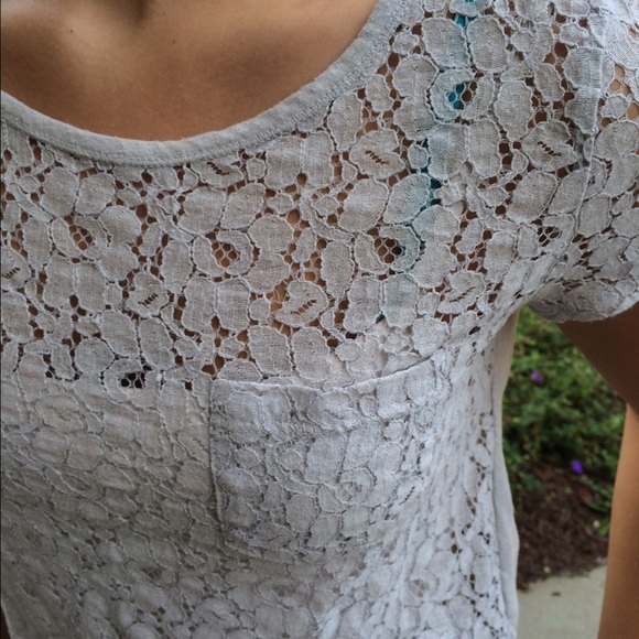 Hollister Tops - Gray Hollister lace top