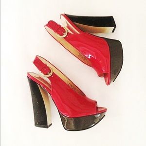 FINAL SALE‼️Saks 5th Ave Boutique 9 Red Platform