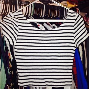 Stripe crop top