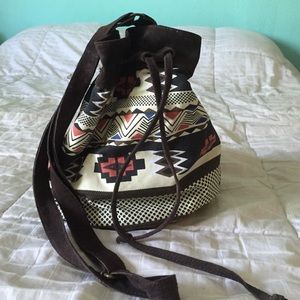 Ecote printed bucket bag