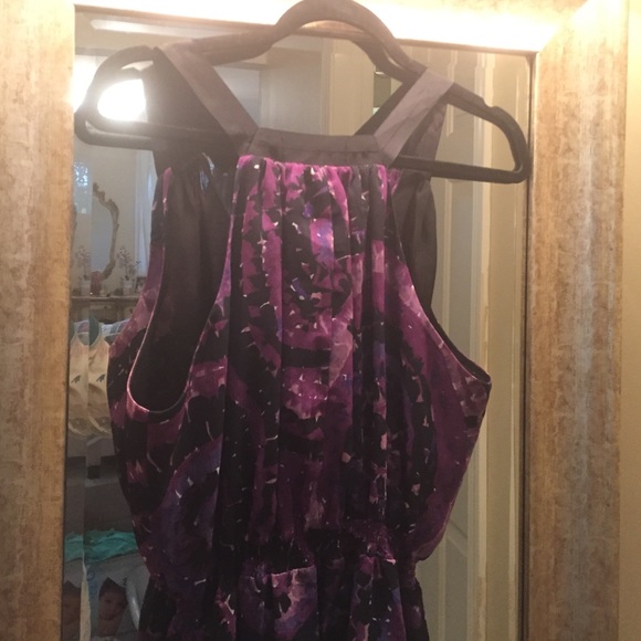 Purple and black blouse - Picture 3 of 4