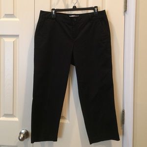 LOFT Black Crop Pants