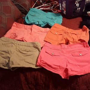Shorts different brands ranging from size 6-8