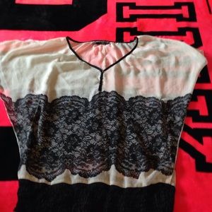 Butterfly sleeve sheer top